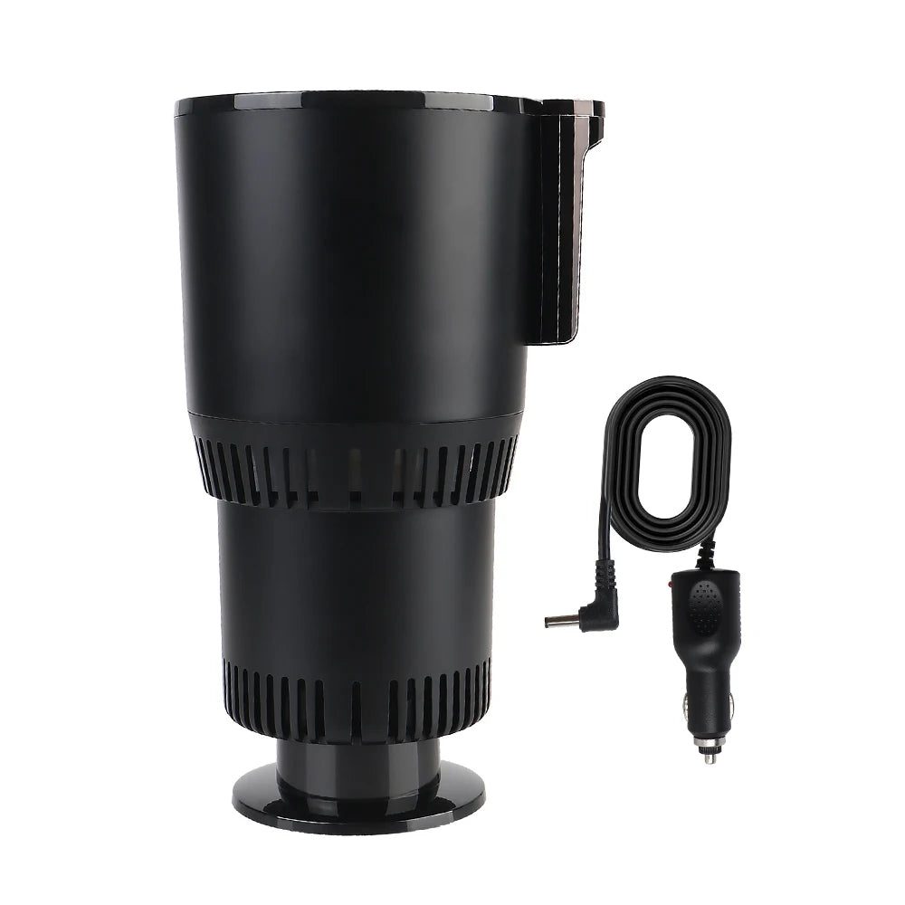 Car Cooling Heating Cup Holder Water Warmer Bottle DC 12V Heat Preservation Smart Cup Temperature Display Refrigeration Kettle