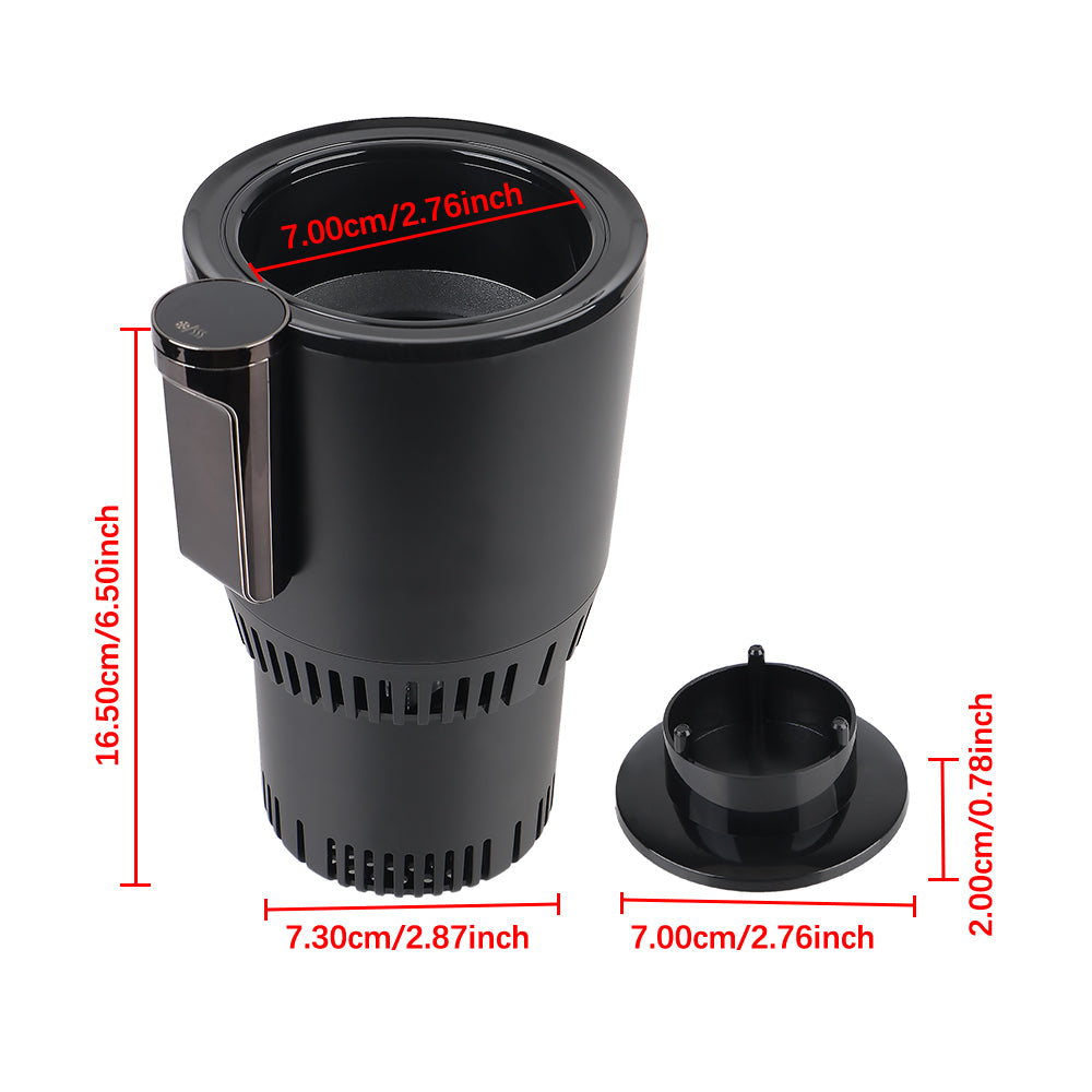 Car Cooling Heating Cup Holder Water Warmer Bottle DC 12V Heat Preservation Smart Cup Temperature Display Refrigeration Kettle